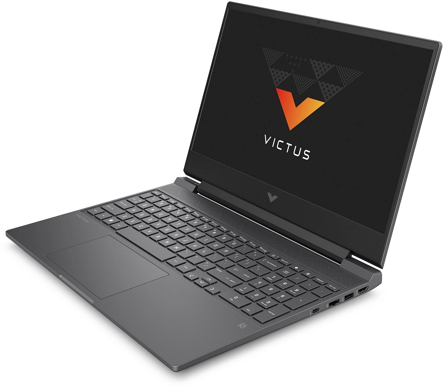 Ноутбук HP Victus 15-fa2082wm Core i5 13420H 16Gb SSD512Gb NVIDIA GeForce RTX4050 6Gb 15.6" IPS FHD (1920x1080) Windows 11 Home Multi Language silver WiFi BT Cam (B5EQ3UA)