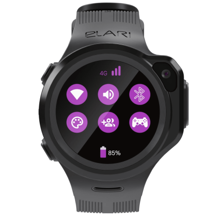 Детские умные часы телефон Elari Kidphone 4GR (KP-4GR) черные