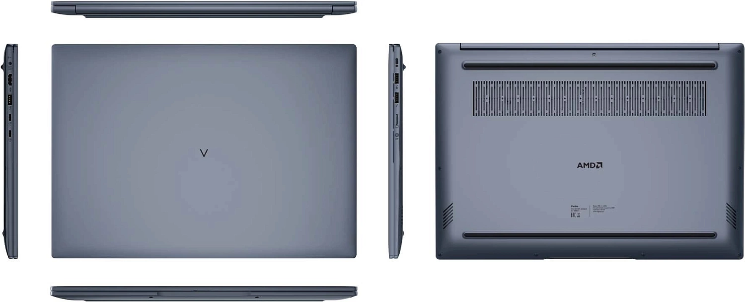 Ноутбук Digma Pro Pactos Ryzen 7 7730U 16Gb SSD512Gb AMD Radeon 16" IPS FHD (1920x1200) Windows 11 Professional dk.grey WiFi BT Cam 6060mAh (DN16R7-ADXW03)