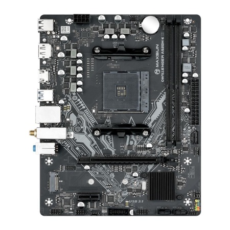 Материнская плата Maxsun MS-Challenger A520M-K WIFI B550, AM4, 2*DDR4, 1*PCIEx16, 1*PCIEx1, 2*M.2, 4*USB3.2Gen1, 6*USB2.0, 3*SATA3.0, 1G, VGA, HDMI, M-ATX, RTL