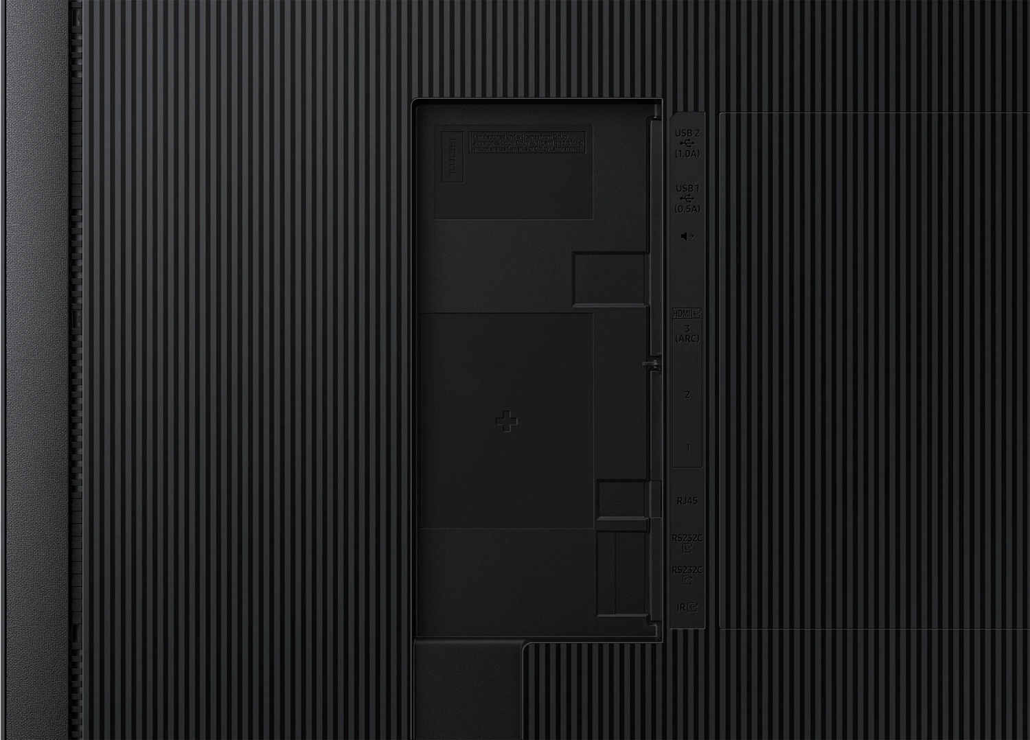 Панель Samsung 65" QB65C черный VA LED 8ms 16:9 DVI HDMI M/M матовая 4000:1 350cd 178гр/178гр 3840x2160 DP RCA Да 4K USB 18.1кг