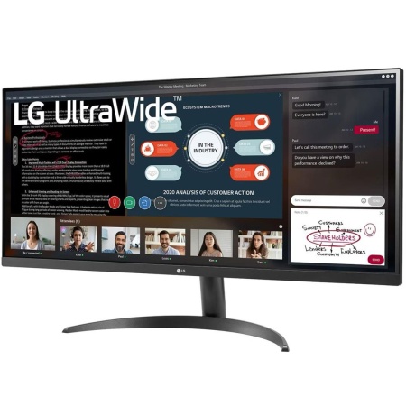 Монитор 34" LG 34WP500-B Black (IPS, 2560x1080, HDMI+HDMI, 5 ms, 178°/178°, 250 cd/m, 1000:1, 75Hz)