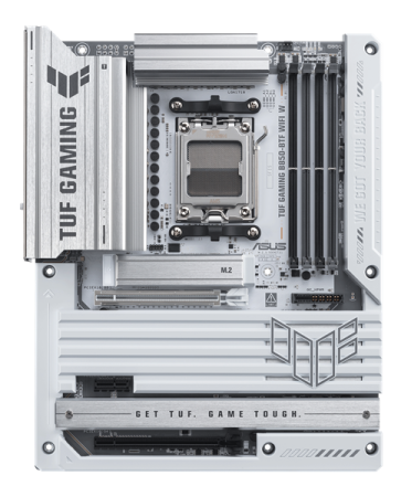Материнская плата ASUS TUF GAMING B850-BTF WIFI W, AM5, B850, 4*DDR5, 4*SATA, 3*M.2, 7*USB 3.2, 2*USB 2.0, Type-C, 3*PCIx16, 1*PCIx1, DP+HDMI, ATX; 90MB1KW0-M0EAY0