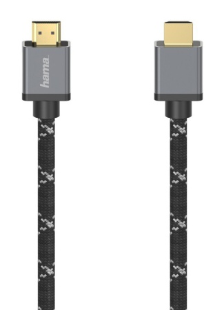 Кабель аудио-видео Hama H-205238 HDMI (m)/HDMI (m) 1м. позолоч.конт. черный/серый (уп.:1шт) (00205238)