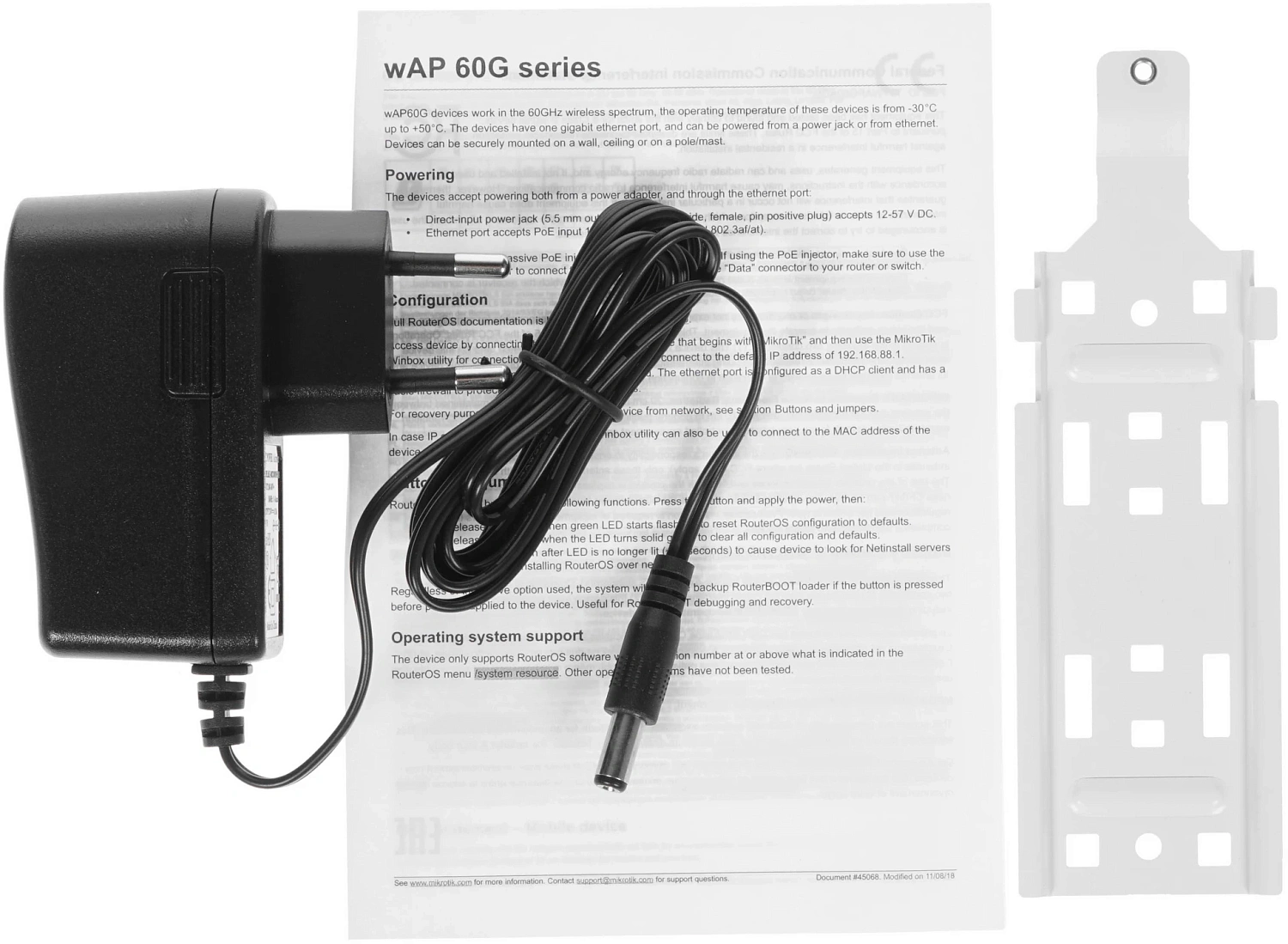 Точка доступа MikroTik wAP 60G AP (RBWAPG-60AD-A) 10/100/1000BASE-TX