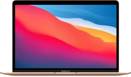 Ноутбук Apple MacBook Air A2337 M1 8 core 8Gb SSD256Gb/7 core GPU 13.3" IPS (2560x1600) Mac OS gold WiFi BT Cam (MGND3HN/A)