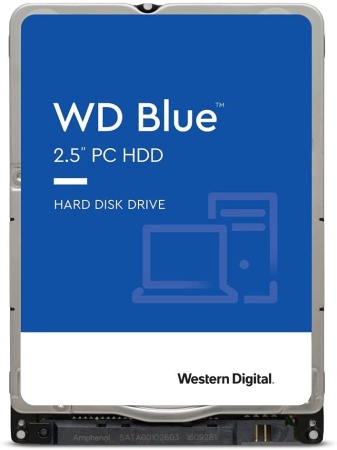 Жесткий диск Western Digital HDD 2.5" SATA-III  2TB Blue WD20SPZX  5400RPM  128Mb buffer 7mm, 1 year