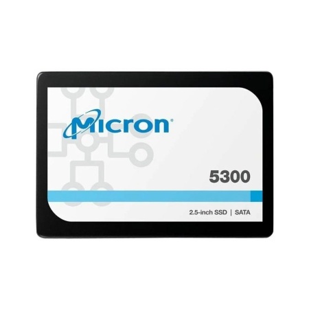 2.5" 960GB Micron 5300 MAX Enterprise SSD MTFDDAK960TDT SATA 6Gb/s, 540/520, IOPS 95K/75K, MTTF 3M MTFDDAK960TDT 3D TLC, 8760TBW, 5DWPD, 7mm, bulk