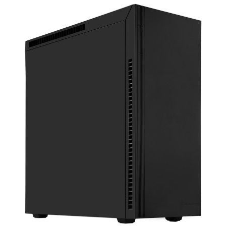 G410KL07BE00020, ATX ( up to 12" x11") , Micro ATX Plastic front panel, steel body, SST-KL07B-E black