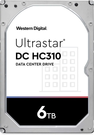 Жесткий диск WD SATA-III 6Tb 0B36039 HUS726T6TALE6L4 Server Ultrastar DC HC310 (7200rpm) 256Mb 3.5"