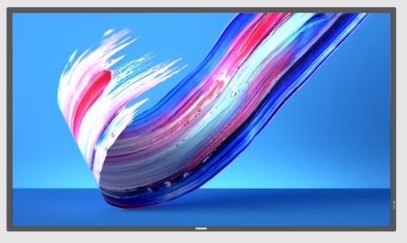 Информационный дисплей 43" 16:9 3840x2160(UHD 4K) IPS, 60 Hz, 400cd/m2, H178°/V178°, 1200:1, 500K:1, 1.07B, 8ms, VGA, DVI, 2xHDMI, RJ-45, RS232C, MicroSD,  2xUSB Type A, Speakers, Android 10, 18/7, 3Y, Black
