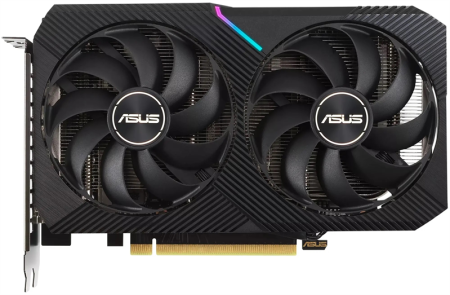 Видеокарта Asus PCI-E 4.0 DUAL-RTX3050-O8G-V2 NVIDIA GeForce RTX 3050 8192Mb 128 GDDR6 1822/14000 HDMIx1 DPx3 HDCP Ret