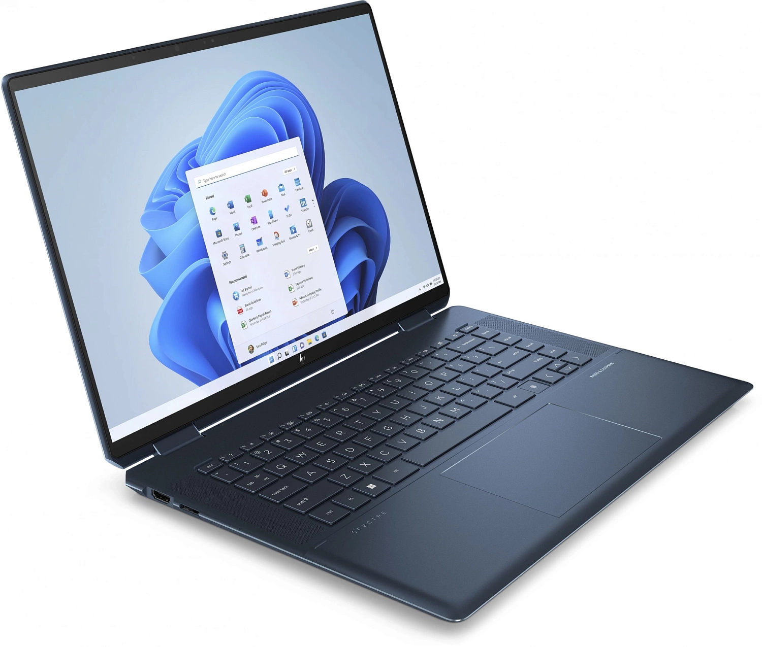 Ноутбук HP Spectre x360 16-f2010ci Core i7 13700H 16Gb SSD1Tb Intel Iris Xe graphics 16" IPS Touch 3K (3072x1920) Windows 11 Home blue WiFi BT Cam (8F929EA)