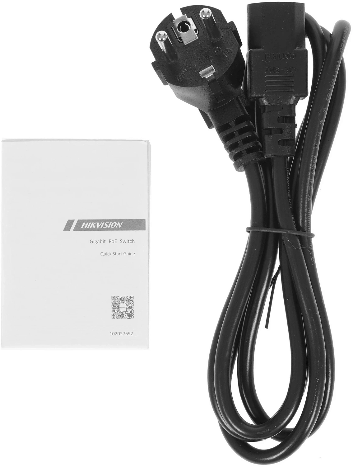 Коммутатор Hikvision DS-3E1526P-SI 24x1Гбит/с 2SFP 24PoE+ 370W управляемый