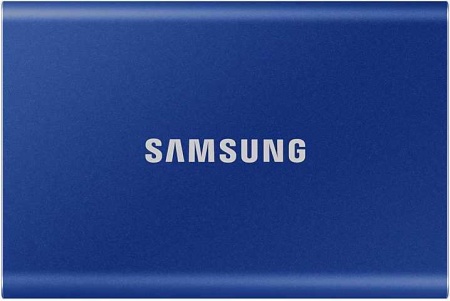 Накопитель SSD Samsung USB-C 2Tb MU-PC2T0H/WW T7 1.8" синий