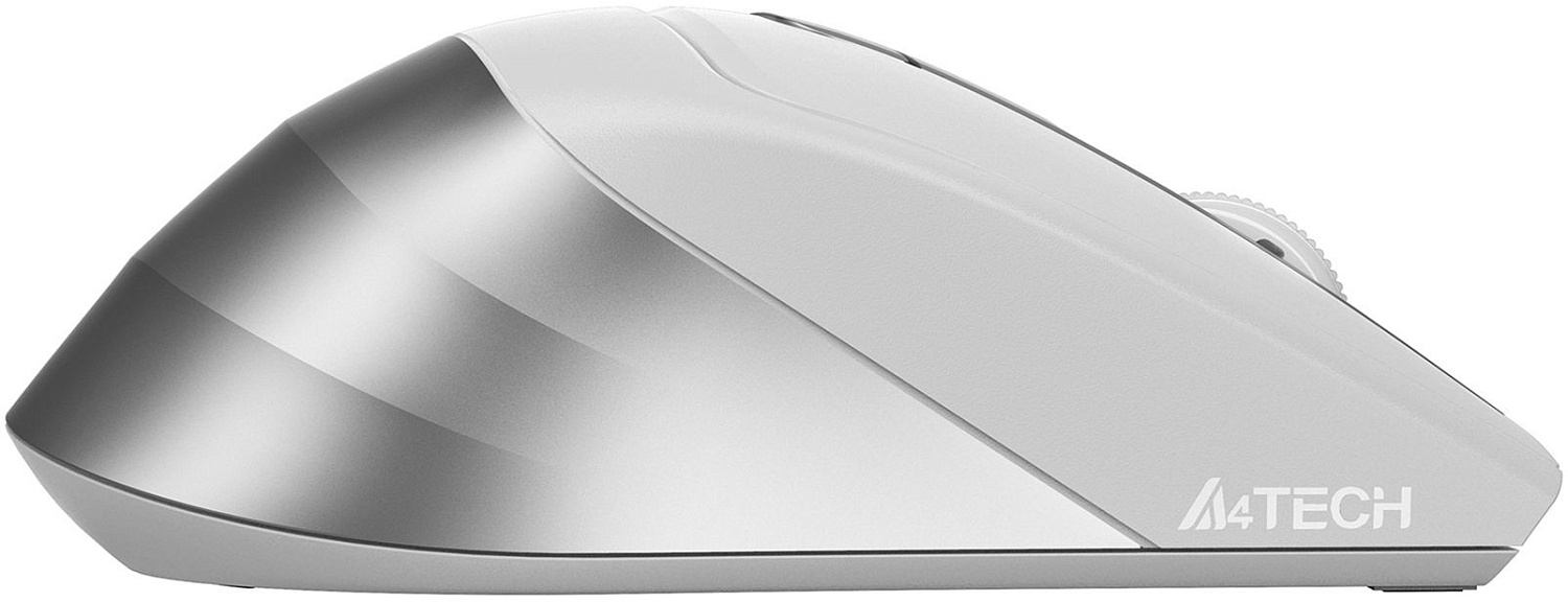 Мышь A4Tech Fstyler FG35S серебристый/белый оптическая (2000dpi) silent беспроводная USB (5but) Мышь A4Tech Fstyler FG35S серебристый/белый оптическая (2000dpi) silent беспроводная USB (5but)