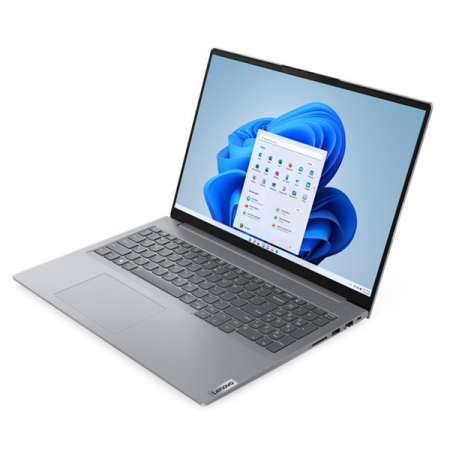 Ноутбук Lenovo ThinkBook 16 G6 IRL 16" WUXGA (1920x1200) IPS AG 300N, i5-1335U 1.3GHz, 1x16GB DDR5 5200, 512GB SSD M.2, Intel UHD, WiFi 6, BT, FPR, FHD Cam, 45Wh, 65W USB-C Slim, NoOS, 1Y, 1.7kg