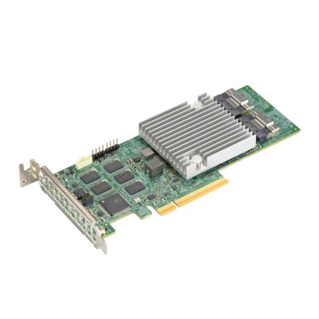 AOC-S3916L-H16IR-32DD-O 16 internal SAS3 ports, Supports up to 32 physical devices w/expander,2x SlimSAS x8 black (100-Ohm) connectors