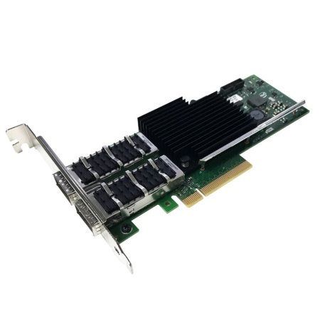 Intel® Ethernet Converged Network Adapter XL710-QDA2 2x QSFP+ port 40/10GbE, PCI-E v3 x8, iSCSI, NFS, VMDq. PCI-SIG* SR-IOV, w/o RDMA, Low Profile