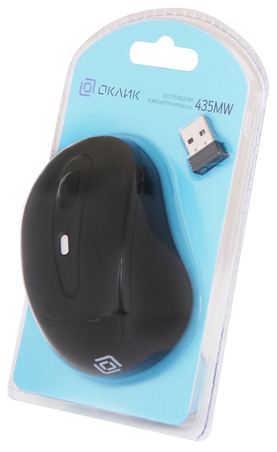Мышь Оклик 435MW черный оптическая (1600dpi) беспроводная USB для ноутбука (4but) Мышь Оклик 435MW черный оптическая (1600dpi) беспроводная USB для ноутбука (4but)