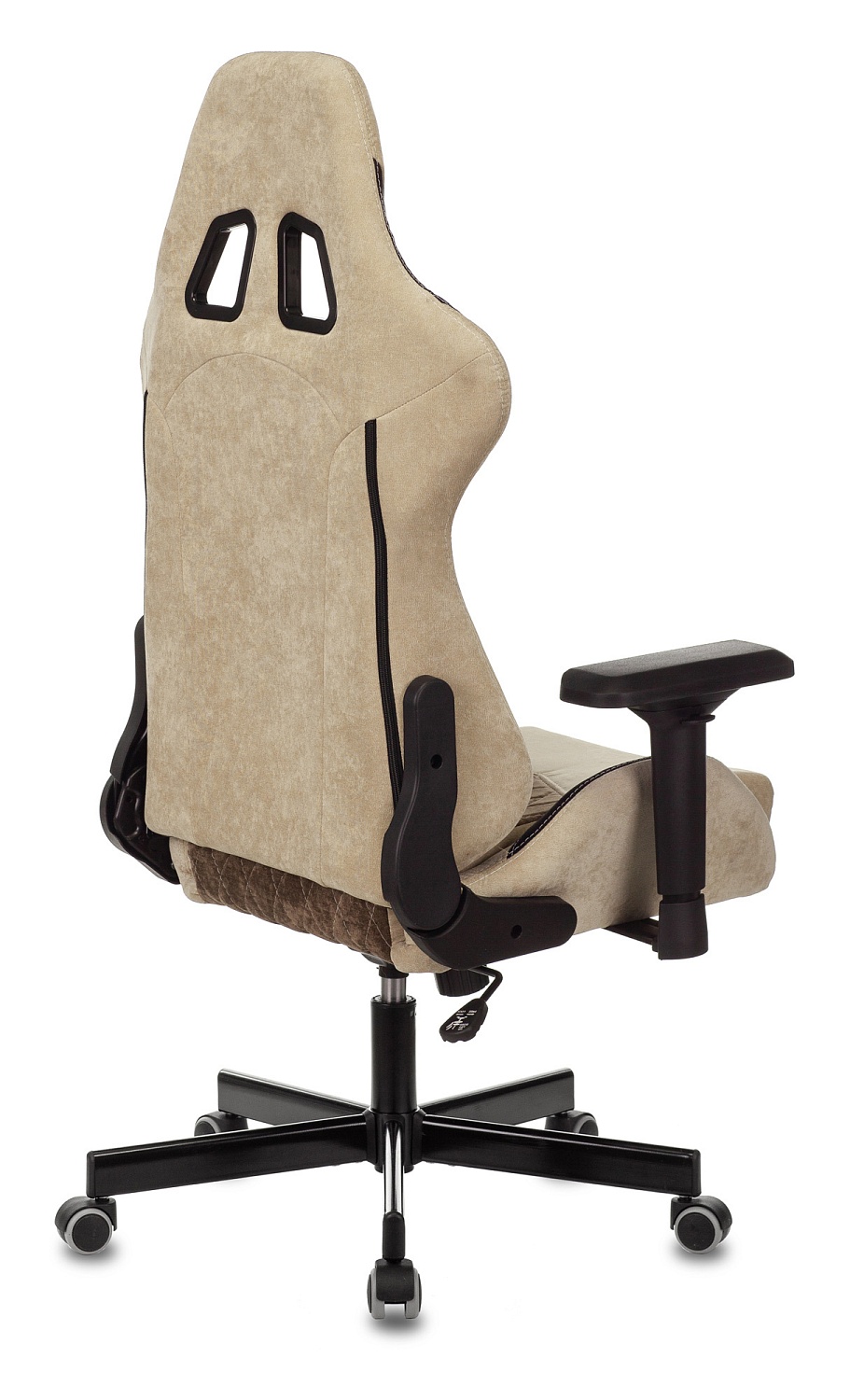 Кресло игровое Zombie VIKING 7 KNIGHT Fabric коричневый/бежевый ткань/эко.кожа с подголов. крестов. металл Кресло игровое Zombie VIKING 7 KNIGHT Fabric коричневый/бежевый ткань/эко.кожа с подголов. крестов. металл