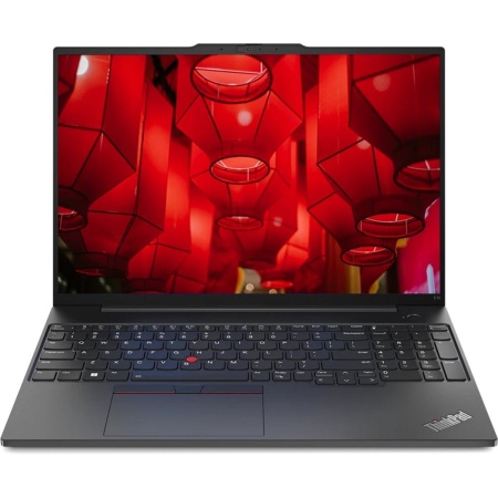 Ноутбук ThinkPad E16 Gen 1 16" WUXGA (1920x1200) IPS 300N, i7-1355U, 2x8GB DDR4 3200, 512GB SSD M.2, Intel Iris Xe, WiFi6, BT, FPR, TPM2, IR&FHD Cam, 57Wh, 65W USB-C, NoOS, 1Y, 1.81kg