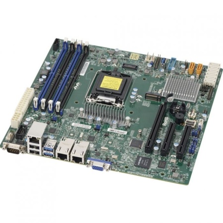 SuperMicro MBD-X11SSH-F-B Micro-ATX LGA 1151 64GB Unbuffered ECC UDIMM DDR4-2400MHz, in 4 DIMM slots 6 USB 2.0 ports 5 USB 3.0 ports 1 VGA port 1 PCI-E 3.0 x8 (in x16 slot) 1 PCI-E 3.0 x8 1 PCI-E 3.0 x4 (in x8 slot) (186525) (incl. 1x I/O Shield MCP-260-