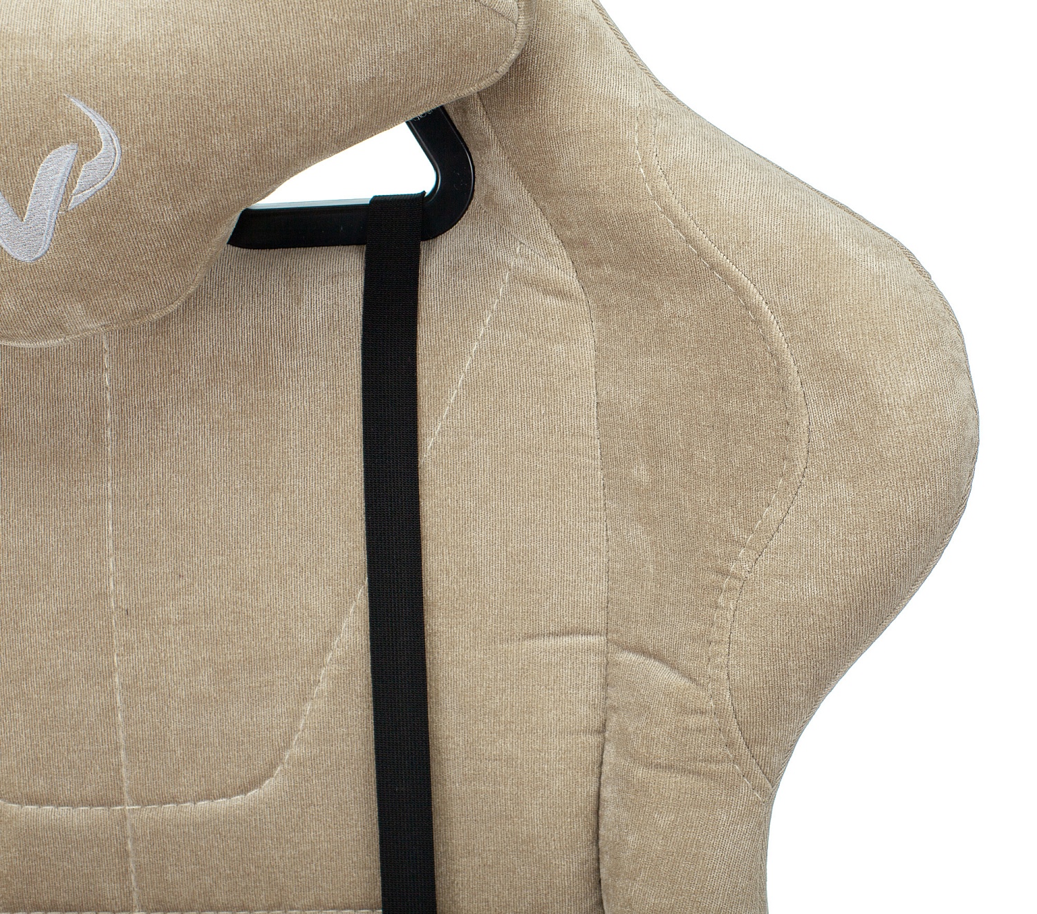 Кресло игровое Zombie VIKING KNIGHT Fabric песочный Light-21 с подголов. крестов. металл Кресло игровое Zombie VIKING KNIGHT Fabric песочный Light-21 с подголов. крестов. металл