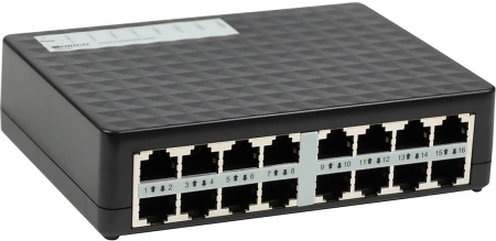 Коммутатор ORIGO Unmanaged Switch 16x100Base-TX, plastic case