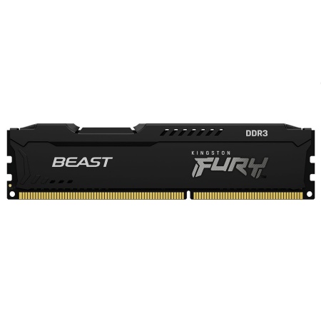 Память DDR3 4Gb 1600MHz Kingston KF316C10BB/4 Fury Beast Black RTL PC3-12800 CL10 DIMM 240-pin 1.5В single rank с радиатором Ret