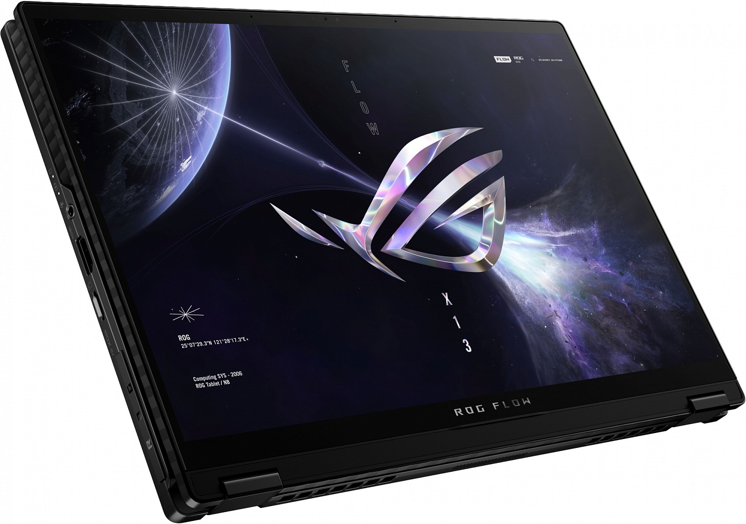 Ноутбук Asus ROG Flow X13 GV302XV-MU020W Ryzen 9 7940HS 16Gb SSD1Tb NVIDIA GeForce RTX4060 8Gb 13.4" IPS Touch WQXGA (2560x1600) Windows 11 Home black WiFi BT Cam (90NR0DT1-M001H0)