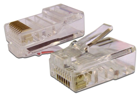 Коннектор RJ45 UTP 8P8C, универсальный, cat.6, 100 шт.