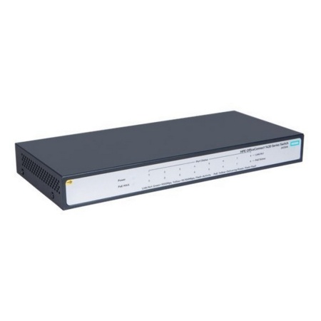 JH330A HPE Коммутатор HPE 1420 8G Poe+ unmanaged 8*10/100/1000 Poe+ 64W QoS fanless Switch