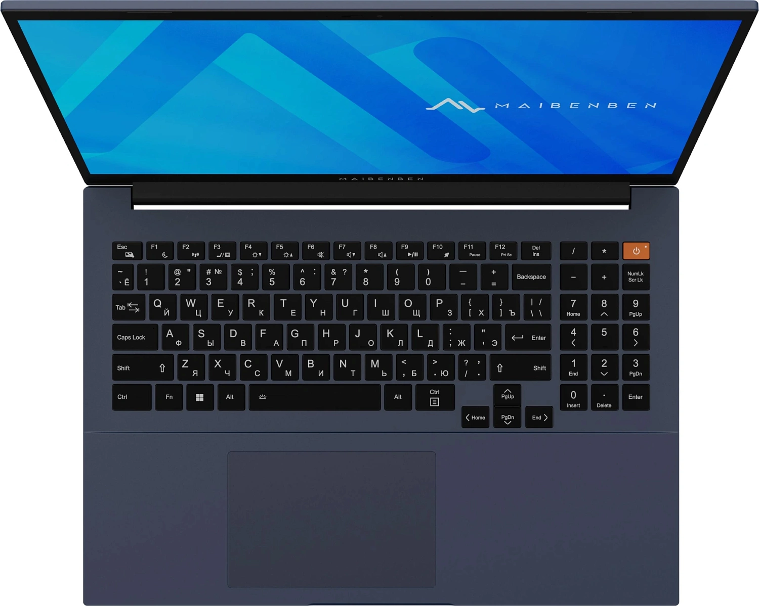 Ноутбук Maibenben M16C-R745UM Ryzen 5 7445HS 16Gb SSD512Gb AMD Radeon 16" IPS FHD+ (1920x1200) Windows 11 Home blue WiFi BT Cam (M16C-R745UM0F14HU4E10)