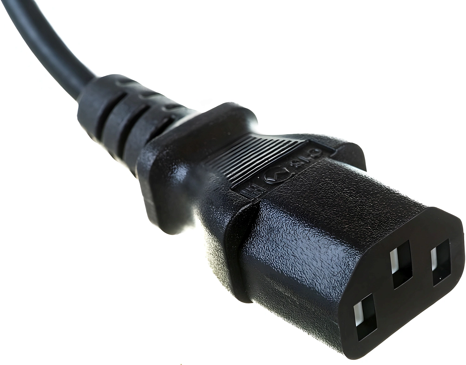 Шнур питания Hyperline PWC-IEC13-IEC14-1.0-BK C13-С14 проводник.:3x0.75мм2 1м 230В 10А (упак.:1шт) черный