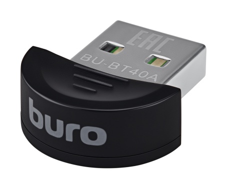 Адаптер USB Buro BU-BT40A BT4.0+EDR class 1.5 20м черный