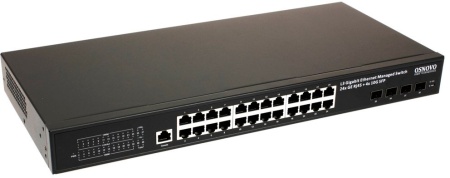 Коммутатор Osnovo SW-24G4X-2L 28G 4SFP+ управляемый