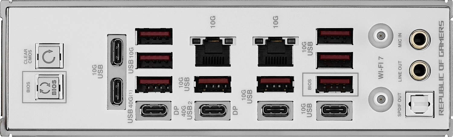 Материнская плата Asus ROG CROSSHAIR X870E GLACIAL Socket AM5 AMD X870E 4xDDR5 ATX AC`97 8ch(7.1) 2x10Gg RAID