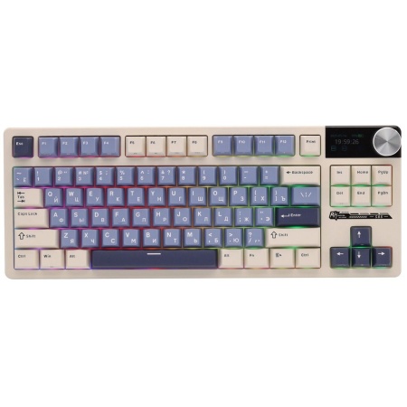 Клавиатура Royal Kludge RK S85 Horizon Blue USB/2.4 GHz/Bluetоoth, RGB, Hot Swap, Cloud switch
