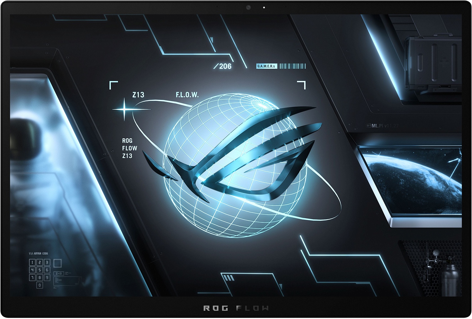 Ноутбук Asus ROG Flow GZ301VV-MU023W Core i9 13900H 16Gb SSD1Tb NVIDIA GeForce RTX4060 8Gb 13.4" IPS Touch WQXGA (2560x1600) Windows 11 Home black WiFi BT Cam (90NR0BH1-M001Z0)