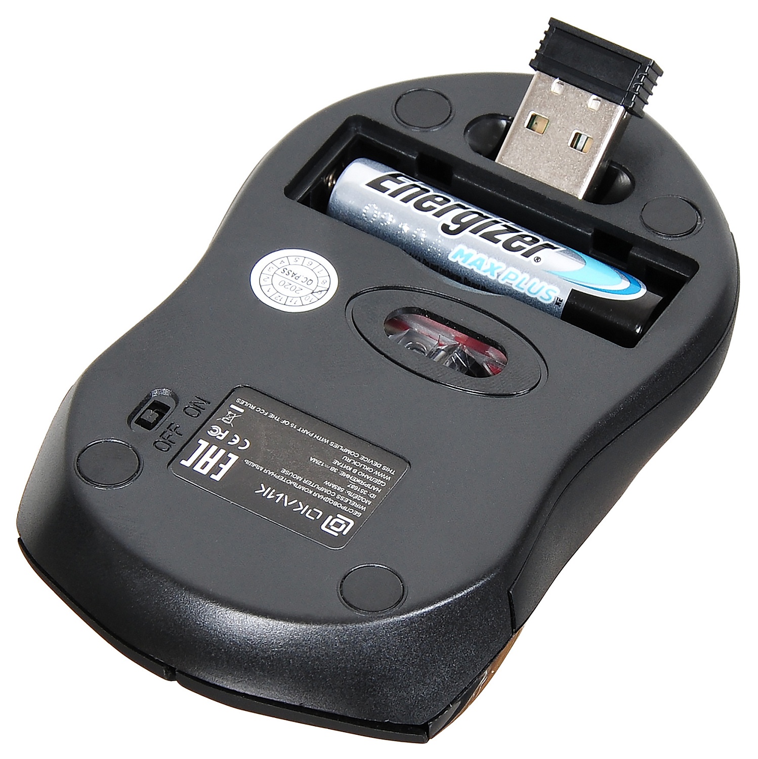 Мышь Оклик 585MW черный оптическая (1600dpi) беспроводная USB для ноутбука (7but) Мышь Оклик 585MW черный оптическая (1600dpi) беспроводная USB для ноутбука (7but)