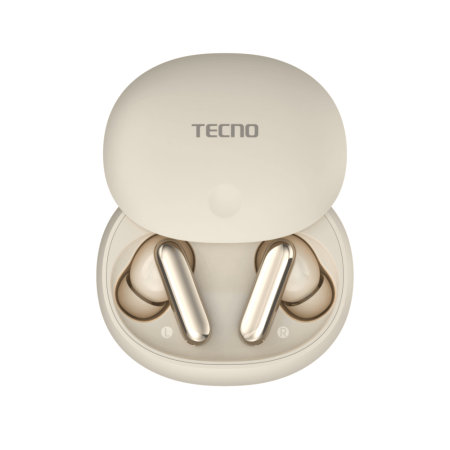 Tecno Беспроводные Bluetooth наушники TU01 Air Creamy White