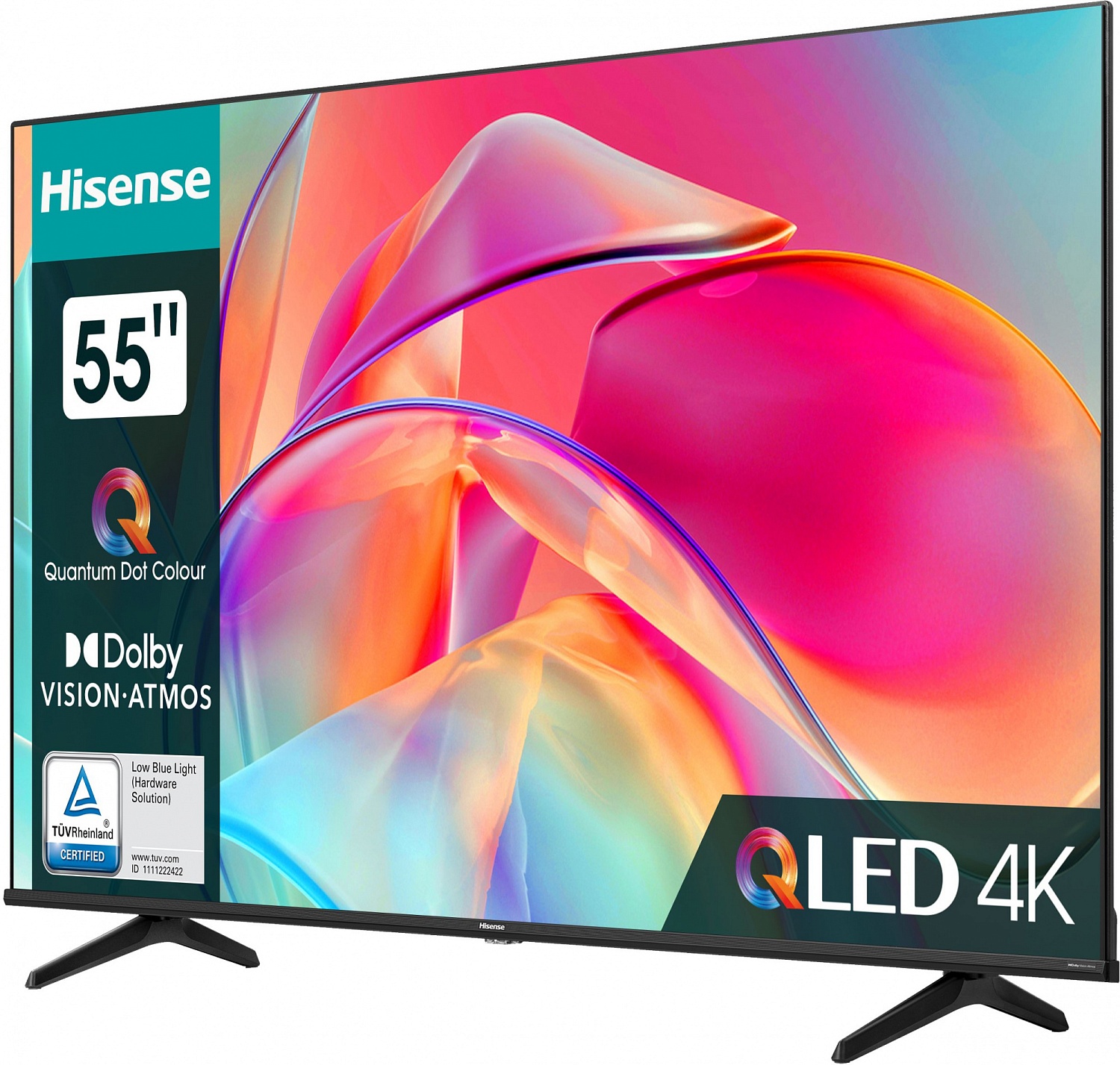 Телевизор QLED Hisense 55" 55E7KQ черный 4K Ultra HD 60Hz DVB-T DVB-T2 DVB-C DVB-S DVB-S2 USB WiFi Smart TV