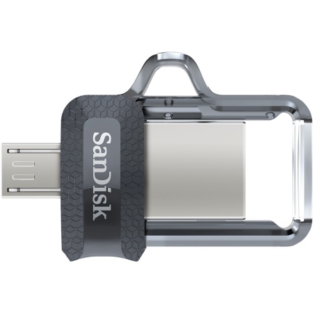 Флеш Диск Sandisk 128Gb Ultra Dual drive SDDD3-128G-G46 USB3.0 черный