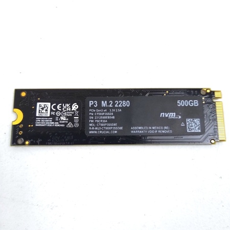 P3, 500GB, M.2(22x80mm), NVMe, PCIe 3.0 x4, QLC, R/W 3500/1900MB/s, TBW уц-3-1