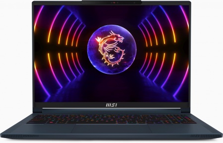 Ноутбук MSI Stealth 16 Studio A13VG-225RU Core i7 13700H 32Gb SSD2Tb NVIDIA GeForce RTX4070 8Gb 16" IPS QHD+ (2560x1600) Windows 11 Home dk.blue WiFi BT Cam (9S7-15F212-225)