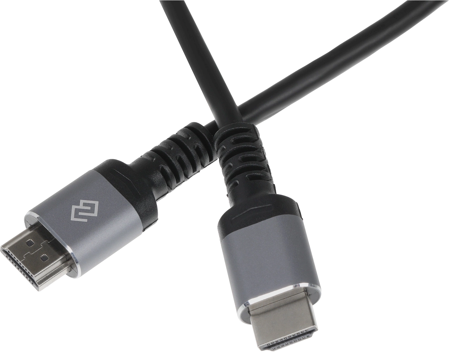 Кабель аудио-видео Digma HDMI (m)/HDMI (m) 2м. позолоч.конт. черный (D-HDMI-V2.0-2M)