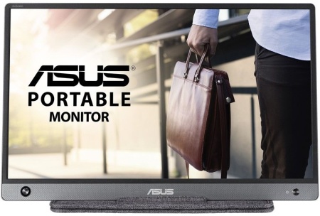 Монитор Asus 15.6" Portable MB16AH темно-серый IPS LED 16:9 HDMI M/M матовая 250cd 178гр/178гр 1920x1080 60Hz FHD USB 0.73кг