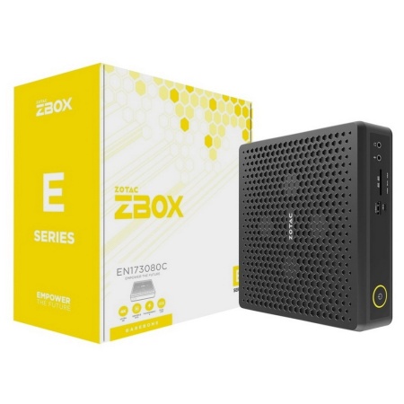 ZBOX-EN173080C-BE Barebone, NVIDIA RTX3080 Laptop, Intel i7-11800H, 2x DDR4 SODIMM slots, M.2 SSD "slot, 2.5" SATAIII BAY, WIFI, BT, 2.5G LAN, GLAN, 2x DP, 2x HDMI, EU+UK PLUG"