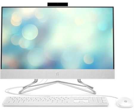 Моноблок HP 24-df1070ur NT 23.8" FHD(1920x1080) Core i5-1135G7, 8GB DDR4 3200 (1x8GB), SSD 256Gb, Intel Internal Graphics, noDVD,Rus/Eng kbd&mouse wired, HD Webcam, Snow White, Win11Rus, 1Y Wty, repl.496Y3EA